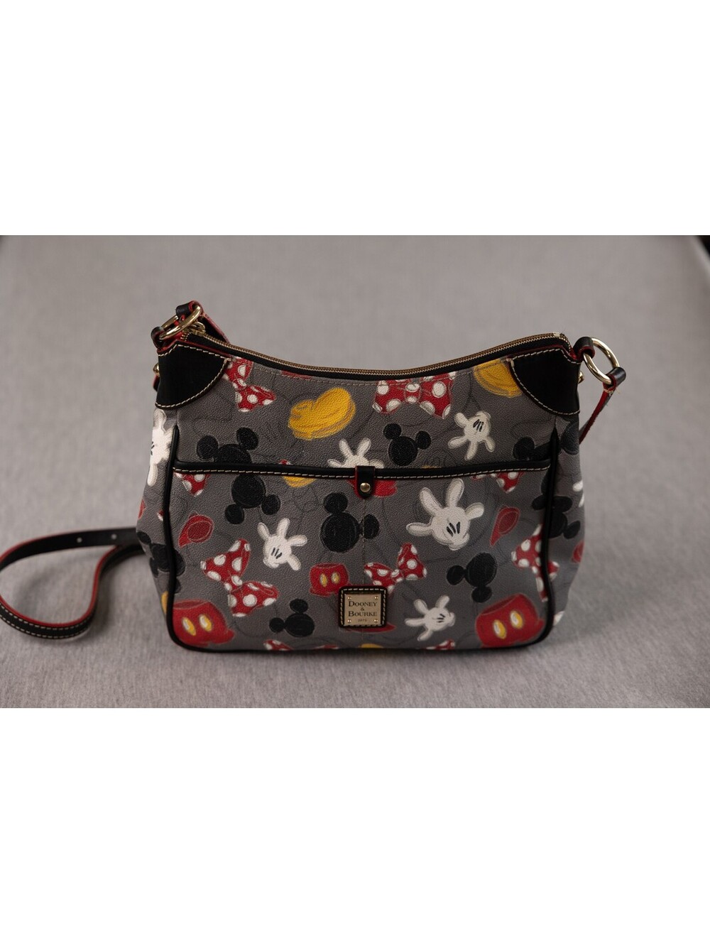 Dooney and Bourke Disney Mickey Mouse crossbody bag gray multicolor